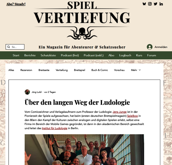Spielvertiefung Jörg Luibl