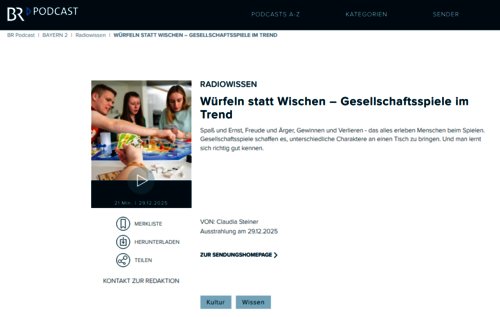 ARD BR Podcast Gesellschaftsspiele