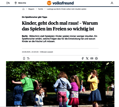 Volksfreund Spielen im Freien