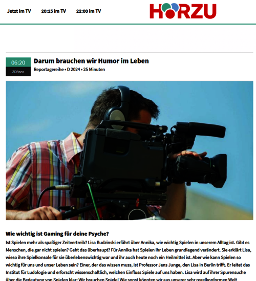 Hörzu Programmhinweis