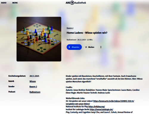 Bayern 2 Podcast Homo ludens