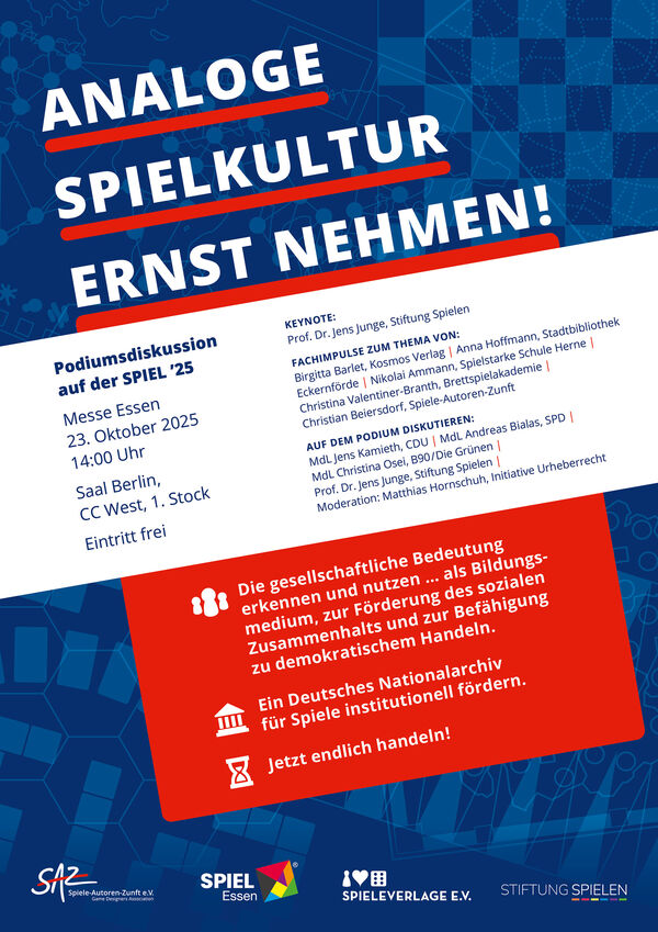 SAZ Plakat Podiumsdiskussion