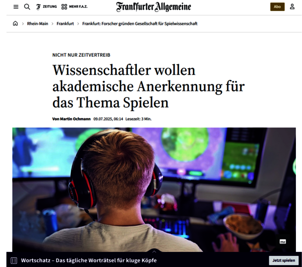 FAZ Spielwissenschaft