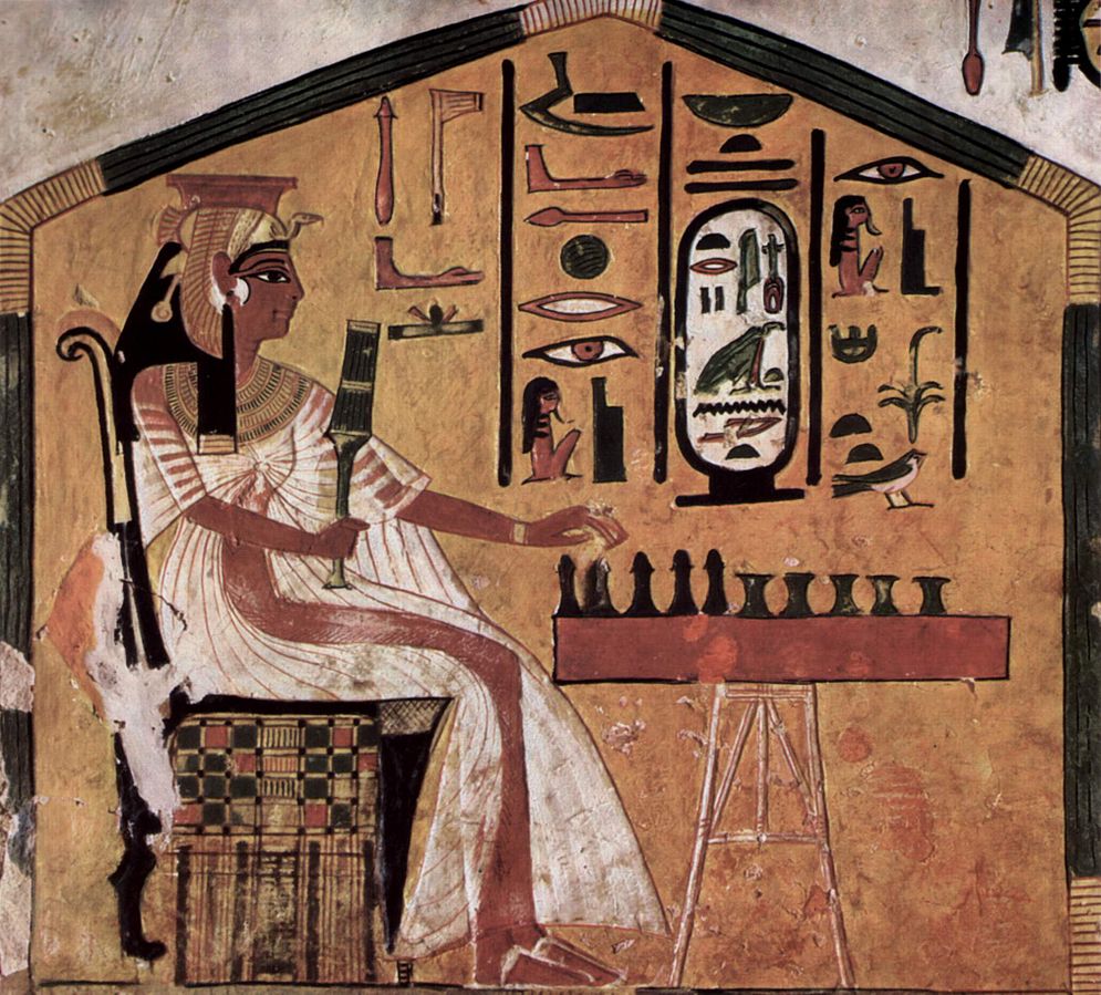Malerei in der Grabkammer der Nefertari