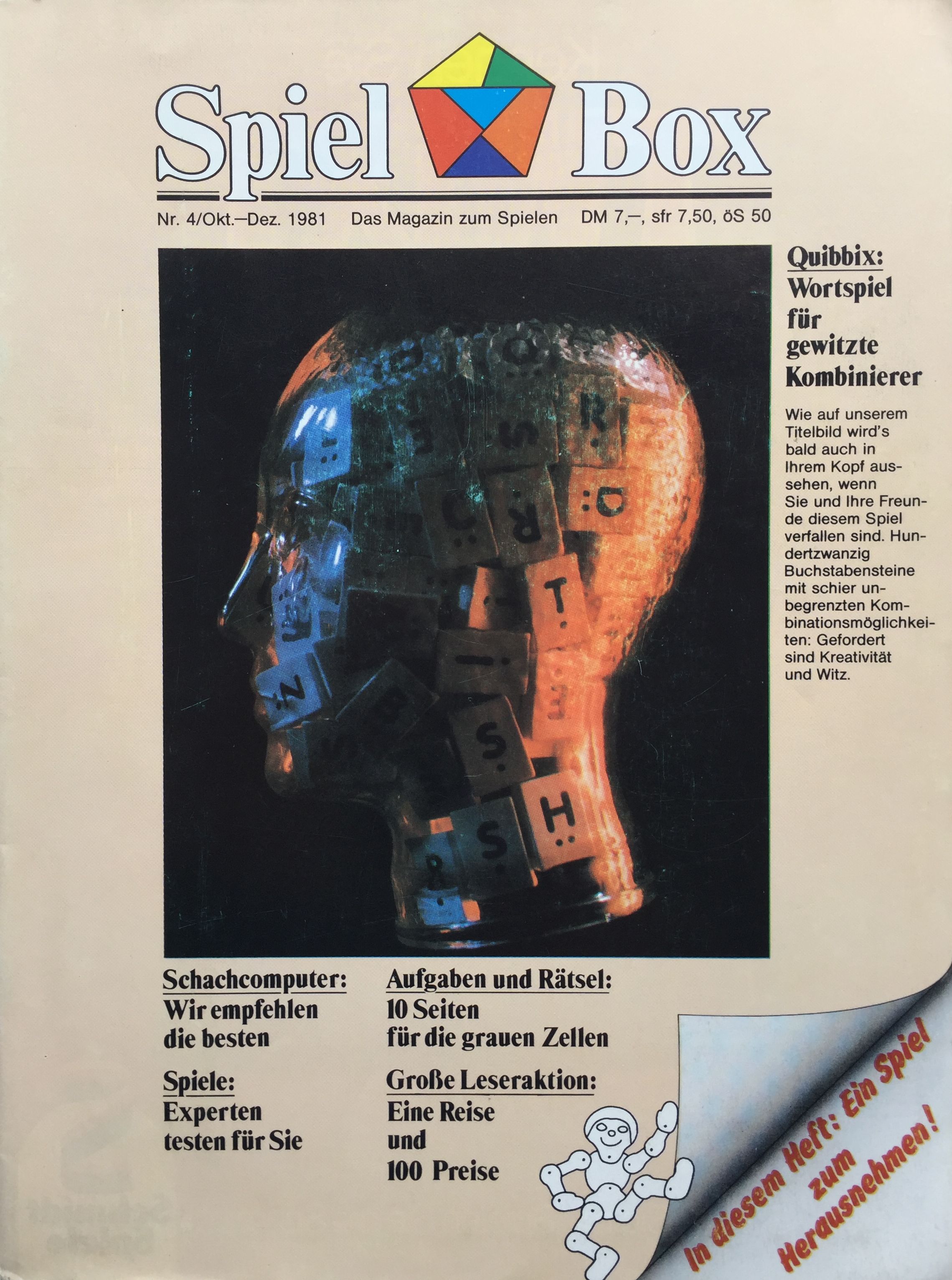 SpielBox - Fachzeitschrift, erstes Heft 1981