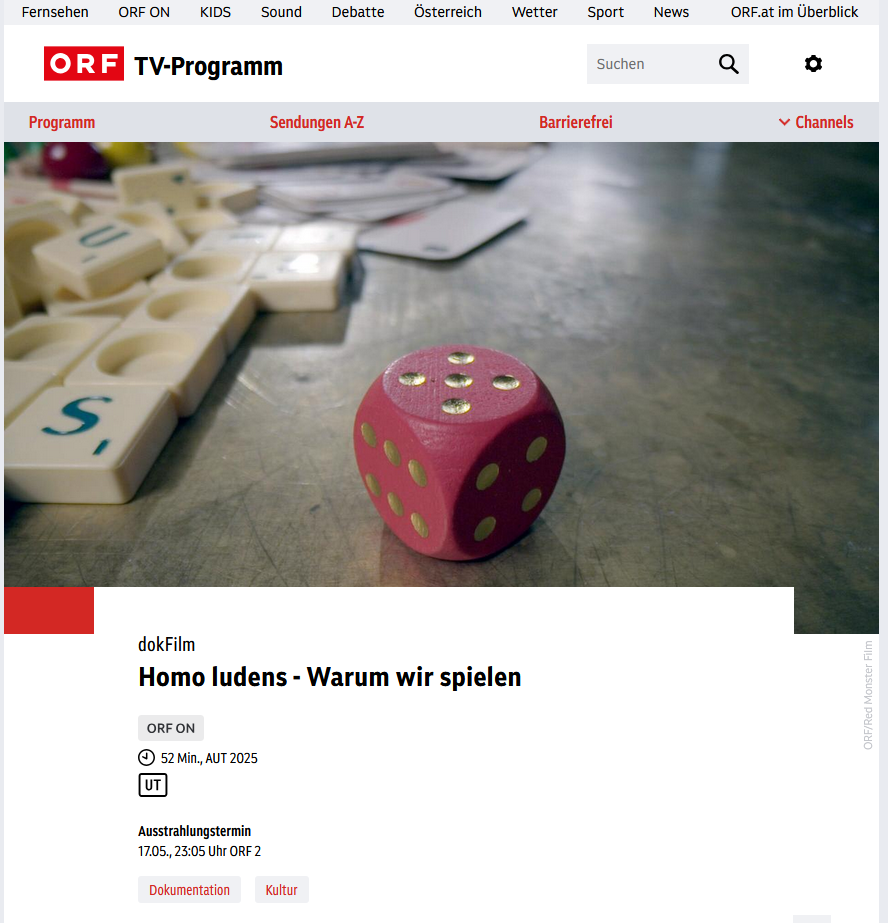 ORF 2 Homo ludens